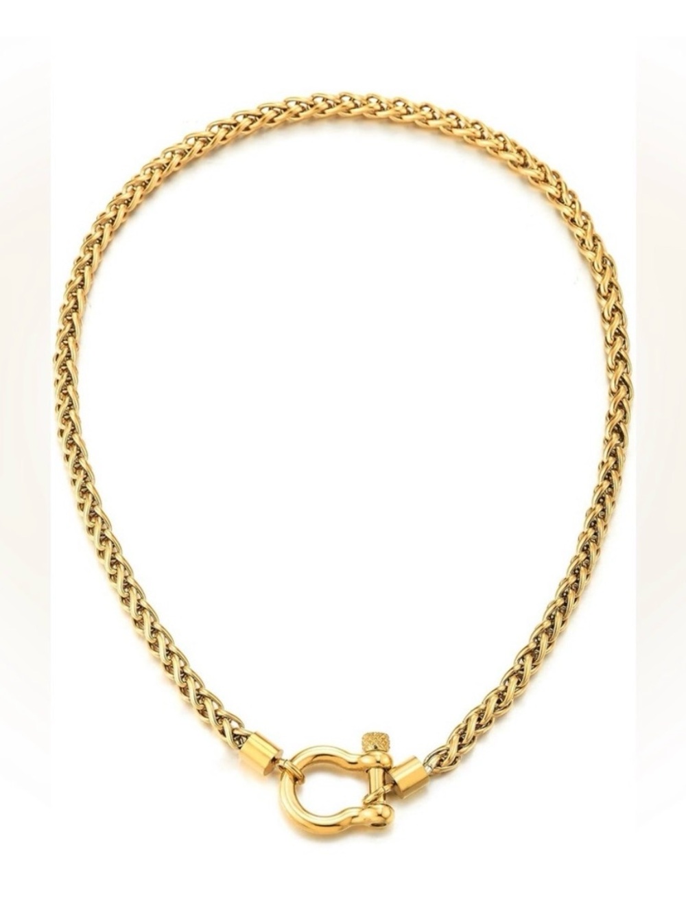 Gold Plated Horseshoe Chain